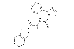 Image of N'-(2,3,4,5,6,7-hexahydrobenzothiophene-2-carbonyl)-5-phenyl-3H-pyrazole-4-carbohydrazide