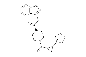 2-indoxazen-3-yl-1-[4-[2-(2-thienyl)cyclopropanecarbonyl]piperazino]ethanone