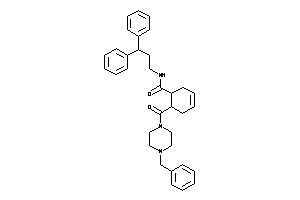 6-(4-benzylpiperazine-1-carbonyl)-N-(3,3-diphenylpropyl)cyclohex-3-ene-1-carboxamide