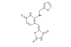 5-[[2-(2-furfurylamino)-6-keto-1H-pyridin-3-yl]methylene]-2-thioxo-thiazolidin-4-one