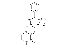 2-(2,3-diketopiperazino)-N-[phenyl(4H-1,2,4-triazol-3-yl)methyl]acetamide