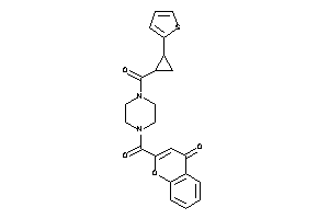 2-[4-[2-(2-thienyl)cyclopropanecarbonyl]piperazine-1-carbonyl]chromone