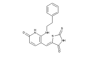 5-[[6-keto-2-(phenethylamino)-1H-pyridin-3-yl]methylene]-2-thioxo-thiazolidin-4-one