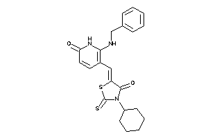 5-[[2-(benzylamino)-6-keto-1H-pyridin-3-yl]methylene]-3-cyclohexyl-2-thioxo-thiazolidin-4-one