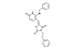 5-[[2-(benzylamino)-6-keto-1H-pyridin-3-yl]methylene]-3-phenethyl-2-thioxo-thiazolidin-4-one