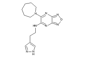 Image of [6-(azepan-1-yl)furazano[3,4-b]pyrazin-5-yl]-[2-(1H-pyrazol-4-yl)ethyl]amine