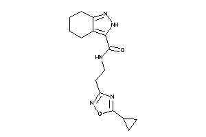 N-[2-(5-cyclopropyl-1,2,4-oxadiazol-3-yl)ethyl]-4,5,6,7-tetrahydro-2H-indazole-3-carboxamide