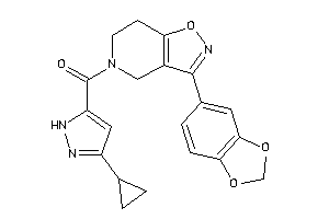 [3-(1,3-benzodioxol-5-yl)-6,7-dihydro-4H-isoxazolo[4,5-c]pyridin-5-yl]-(3-cyclopropyl-1H-pyrazol-5-yl)methanone