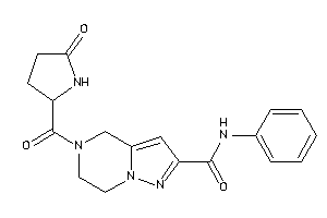 N-phenyl-5-pyroglutamoyl-6,7-dihydro-4H-pyrazolo[1,5-a]pyrazine-2-carboxamide