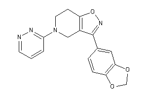 3-(1,3-benzodioxol-5-yl)-5-pyridazin-3-yl-6,7-dihydro-4H-isoxazolo[4,5-c]pyridine