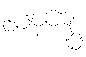 (3-phenyl-6,7-dihydro-4H-isoxazolo[4,5-c]pyridin-5-yl)-[1-(pyrazol-1-ylmethyl)cyclopropyl]methanone