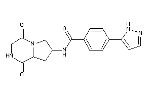 N-(1,4-diketo-2,3,6,7,8,8a-hexahydropyrrolo[1,2-a]pyrazin-7-yl)-4-(1H-pyrazol-5-yl)benzamide