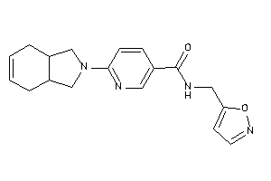 6-(1,3,3a,4,7,7a-hexahydroisoindol-2-yl)-N-(isoxazol-5-ylmethyl)nicotinamide