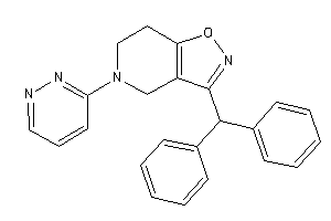 3-benzhydryl-5-pyridazin-3-yl-6,7-dihydro-4H-isoxazolo[4,5-c]pyridine
