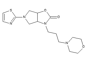 3-(3-morpholinopropyl)-5-thiazol-2-yl-3a,4,6,6a-tetrahydropyrrolo[3,4-d]oxazol-2-one