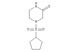4-cyclopentylsulfonylpiperazin-2-one