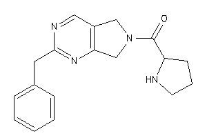 (2-benzyl-5,7-dihydropyrrolo[3,4-d]pyrimidin-6-yl)-pyrrolidin-2-yl-methanone