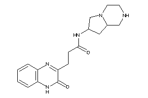 Image of N-(1,2,3,4,6,7,8,8a-octahydropyrrolo[1,2-a]pyrazin-7-yl)-3-(3-keto-4H-quinoxalin-2-yl)propionamide