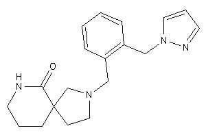 2-[2-(pyrazol-1-ylmethyl)benzyl]-2,9-diazaspiro[4.5]decan-10-one