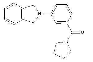 (3-isoindolin-2-ylphenyl)-pyrrolidino-methanone