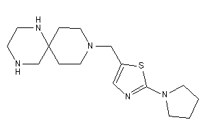 Image of 2-pyrrolidino-5-(3,7,10-triazaspiro[5.5]undecan-3-ylmethyl)thiazole