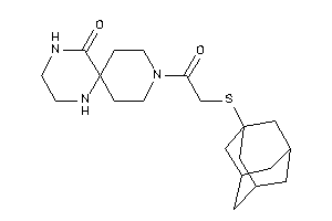 3-[2-(1-adamantylthio)acetyl]-3,8,11-triazaspiro[5.5]undecan-7-one