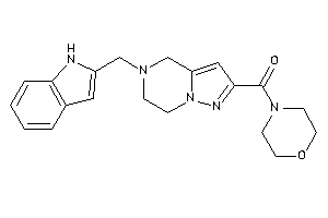 [5-(1H-indol-2-ylmethyl)-6,7-dihydro-4H-pyrazolo[1,5-a]pyrazin-2-yl]-morpholino-methanone