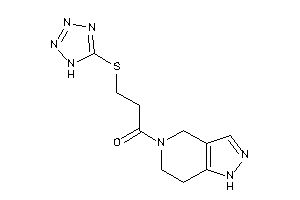 1-(1,4,6,7-tetrahydropyrazolo[4,3-c]pyridin-5-yl)-3-(1H-tetrazol-5-ylthio)propan-1-one