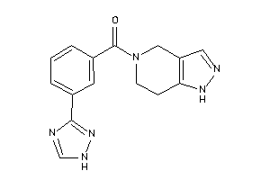 1,4,6,7-tetrahydropyrazolo[4,3-c]pyridin-5-yl-[3-(1H-1,2,4-triazol-3-yl)phenyl]methanone