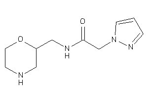 N-(morpholin-2-ylmethyl)-2-pyrazol-1-yl-acetamide