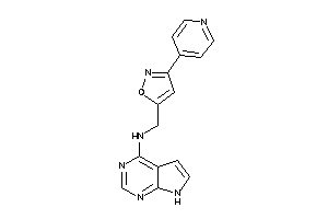 [3-(4-pyridyl)isoxazol-5-yl]methyl-(7H-pyrrolo[2,3-d]pyrimidin-4-yl)amine