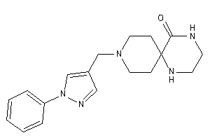 9-[(1-phenylpyrazol-4-yl)methyl]-1,4,9-triazaspiro[5.5]undecan-5-one