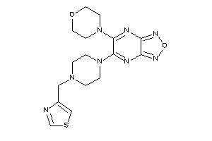 Image of 6-morpholino-5-[4-(thiazol-4-ylmethyl)piperazino]furazano[3,4-b]pyrazine
