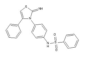 N-[4-(2-imino-4-phenyl-4-thiazolin-3-yl)phenyl]benzenesulfonamide