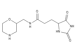 3-(2,5-diketoimidazolidin-4-yl)-N-(morpholin-2-ylmethyl)propionamide