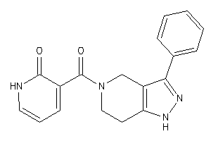 Image of 3-(3-phenyl-1,4,6,7-tetrahydropyrazolo[4,3-c]pyridine-5-carbonyl)-2-pyridone