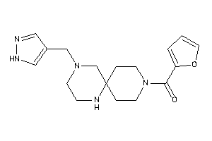 2-furyl-[10-(1H-pyrazol-4-ylmethyl)-3,7,10-triazaspiro[5.5]undecan-3-yl]methanone