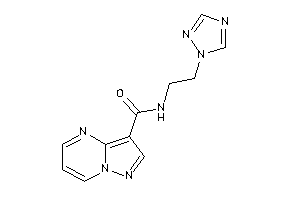 N-[2-(1,2,4-triazol-1-yl)ethyl]pyrazolo[1,5-a]pyrimidine-3-carboxamide