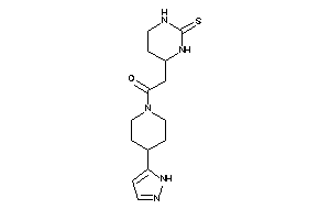 1-[4-(1H-pyrazol-5-yl)piperidino]-2-(2-thioxohexahydropyrimidin-4-yl)ethanone