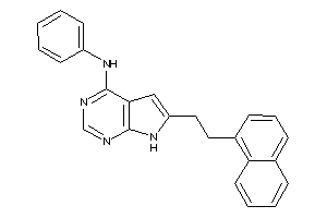 Image of [6-[2-(1-naphthyl)ethyl]-7H-pyrrolo[2,3-d]pyrimidin-4-yl]-phenyl-amine