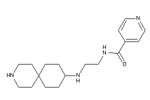 N-[2-(9-azaspiro[5.5]undecan-3-ylamino)ethyl]isonicotinamide