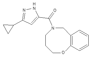 (3-cyclopropyl-1H-pyrazol-5-yl)-(2,3,4,6-tetrahydro-1,5-benzoxazocin-5-yl)methanone