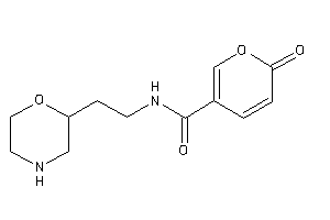 Image of 6-keto-N-(2-morpholin-2-ylethyl)pyran-3-carboxamide