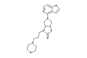 5-furo[3,2-c]pyridin-4-yl-3-(3-morpholinopropyl)-3a,4,6,6a-tetrahydropyrrolo[3,4-d]oxazol-2-one