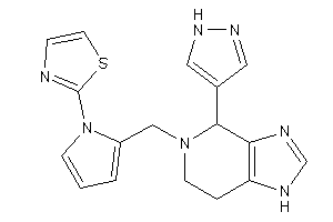 2-[2-[[4-(1H-pyrazol-4-yl)-1,4,6,7-tetrahydroimidazo[4,5-c]pyridin-5-yl]methyl]pyrrol-1-yl]thiazole