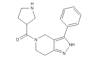 (3-phenyl-2,4,6,7-tetrahydropyrazolo[4,3-c]pyridin-5-yl)-pyrrolidin-3-yl-methanone