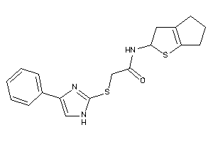 2-[(4-phenyl-1H-imidazol-2-yl)thio]-N-(3,4,5,6-tetrahydro-2H-cyclopenta[b]thiophen-2-yl)acetamide