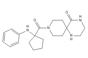 9-(1-anilinocyclopentanecarbonyl)-1,4,9-triazaspiro[5.5]undecan-5-one