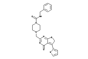 Image of N-benzyl-4-[[4-keto-5-(2-thienyl)-6H-thieno[2,3-d]pyrimidin-2-yl]methyl]piperazine-1-carboxamide