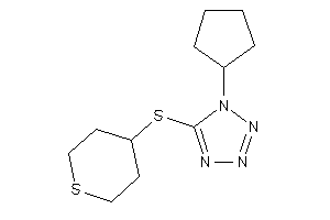 1-cyclopentyl-5-(tetrahydrothiopyran-4-ylthio)tetrazole